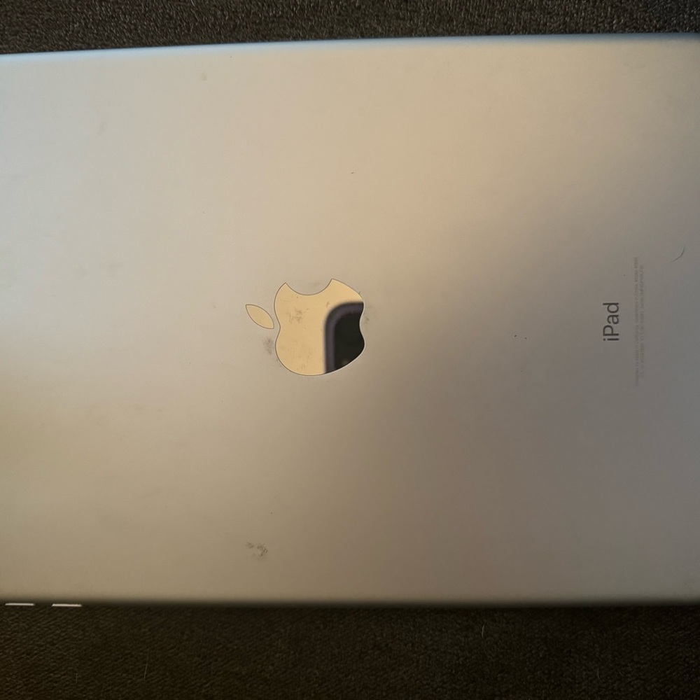 Apple iPad small has it for a while now don’t use it cause I got an upgrade.